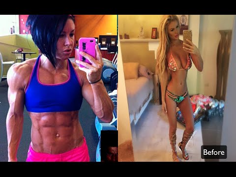Female bodybuilder before and after steroids