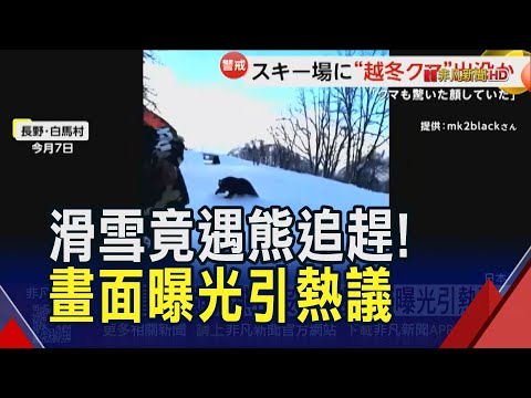 滑雪選手突遇黑熊沿路追趕... 日熊害死傷創新高 熊字登上日本2025年度漢字｜非凡財經新聞｜20251212