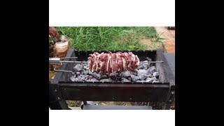 Awkpow Universal Grills Rotisserie Kit Example