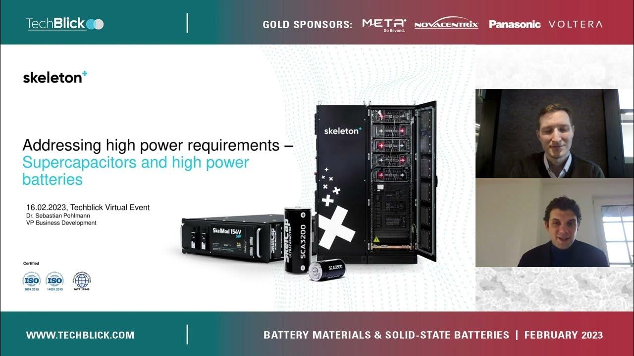 Skeleton Technologies Addressing high power requirements