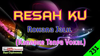 Resahku by Rohana Jalil | Karaoke Tanpa Vokal