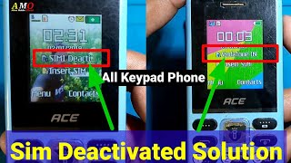 Itel it2161 SIM Deactivate Problem | Sim Deactivated Problem | #DeactivatedSim | Keypad Sim Problem