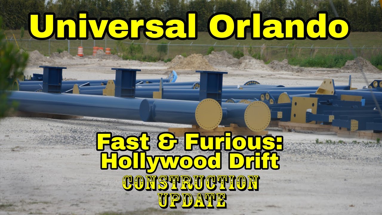 Universal Orlando Resort Fast & Furious Hollywood Drift Coaster Construction Update 3.24.26