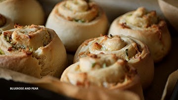 Pork Floss and Spring Onion Rolls | A Baking Vlog | ASMR