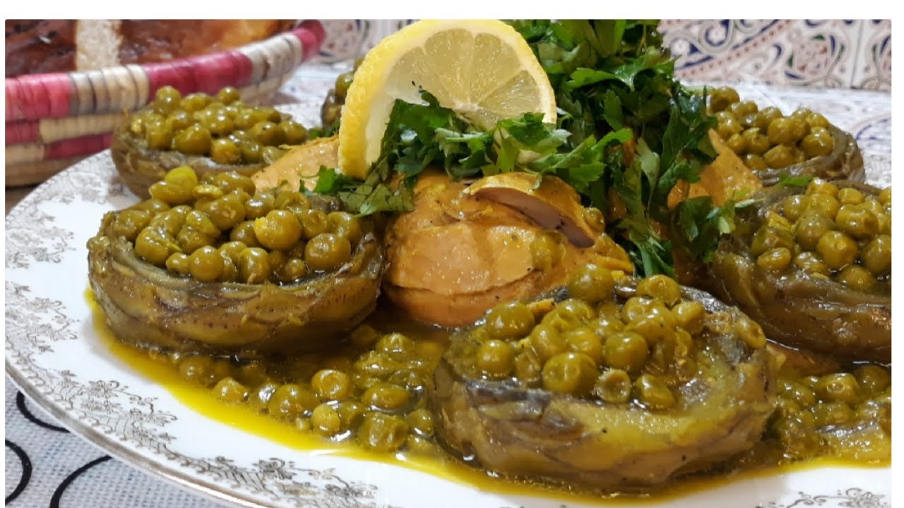 طاجين الجلبانة بالقرنون و الجاج بنين وحد البنة  شانقولك عسل و سكر تولي طيبيه كل يوم #اطباق_رمضان ♥️