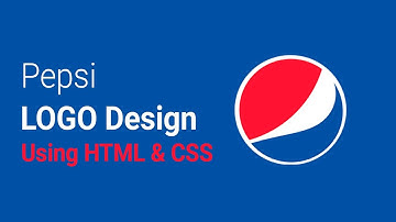 How To Make A Logo With HTML and CSS | Pepsi Logo Design Using CSS