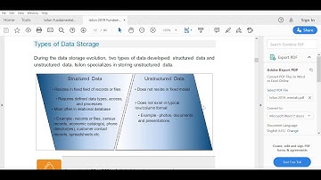 Structured and Unstructured Data