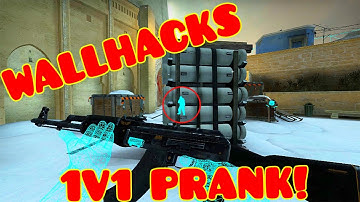 YOU BROKE WHAT?? CS:GO WALLHACKS 1V1 PRANK! WALLS, BUNNY HOP SCRIPT AND NO RECOIL!