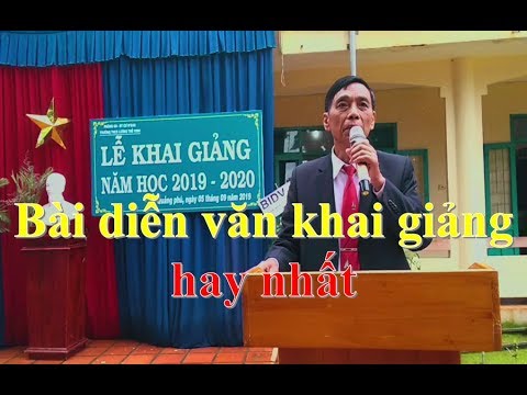 Diễn văn khai giảng năm học mới | Bài diễn văn khai giảng năm học mới hay nhất của hiệu trưởng THCS Lương Thê Vinh❤ Việt Nam Channel ❤