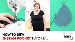 DIY: How to make an inseam pocket. Tutorial on the sewing technology.