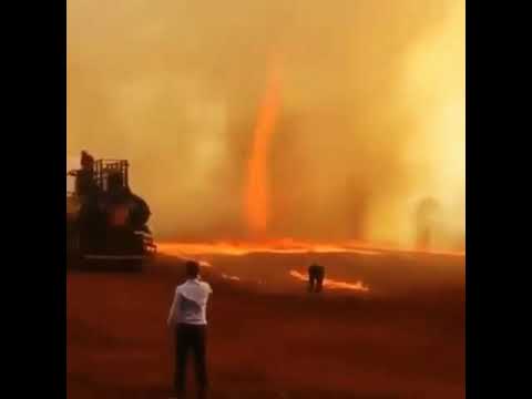Огненный смерч в Бразилии 17.09.2019 Fiery tornado in Brazil 09/17/2019