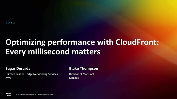 AWS re:Invent 2022 - Optimizing performance with C...