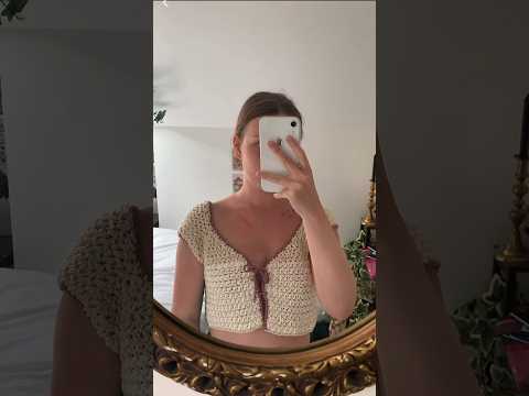 cute crochet summer top🌞#shorts #shortsclip #crochettop #crochet #crocheting #cottagecore #fyp #fy (video tutorial)