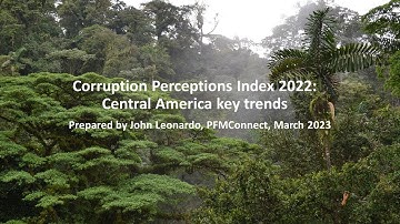 Central America Corruption Perceptions Index 2022 key trends