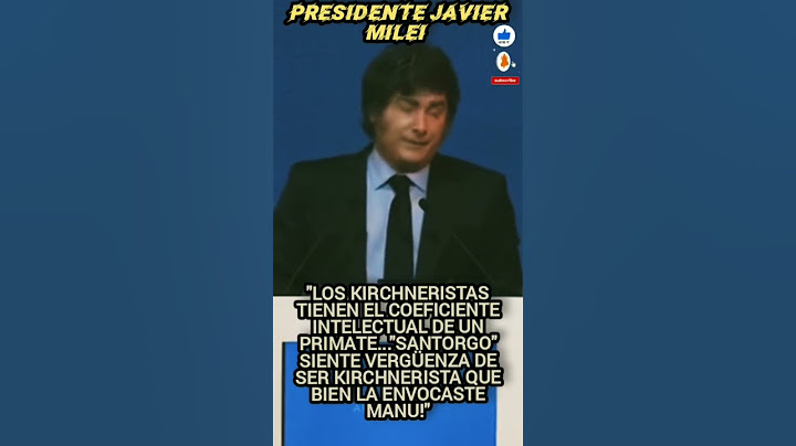 Presidente Milei:"Los kichneristas tienen el coeficiente intelectual de un primate"#shorts#milei