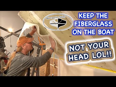 BEST WAYS TO LAY FIBERGLASS UPSIDE DOWN / OVERHEAD??  #DIY