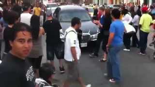 People Reacting To A Lincoln Town Car Lowrider