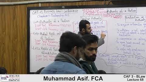 Caf 3 l Sir Asif Lecture 68