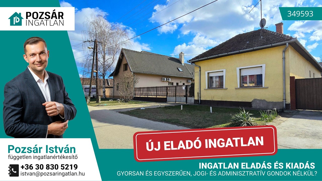 🏠Nagykőrösön a vasútállomáshoz közel 3 szobás családi ház Eladó! (349593)