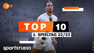 Top 10 des 1. Spieltags | Bundesliga | sportstudio
