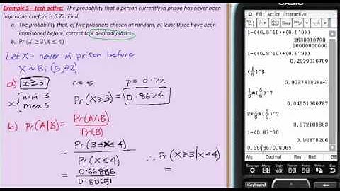 VCE Maths Methods - Probability - Binomial Distribution - 1d - conditional binomial probability