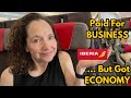 My entire experience with iberia  surprise downgrade  economy  flight review 9 hours on a330200