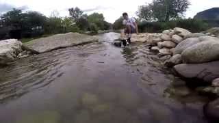 Going to the River With a Border Collie - GoPro Hero  4 by Jessica24 1,172 views 8 years ago 3 minutes, 54 seconds