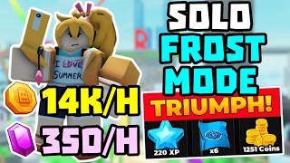 SOLO Frost Mode Coin Grind Triumph with No Skill Tree + Full Guide | TDS Tower Defense Simulator