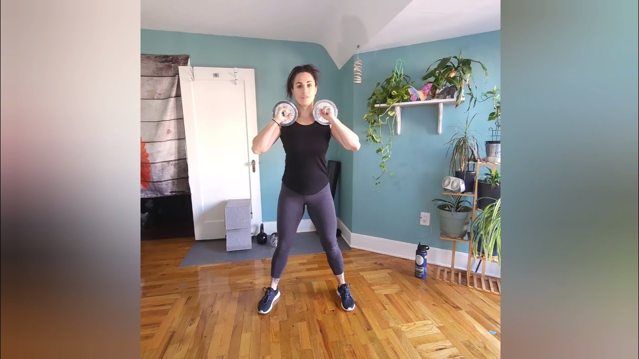 35 minute HiiT wkout with weights (beginner friendly) - YouTube