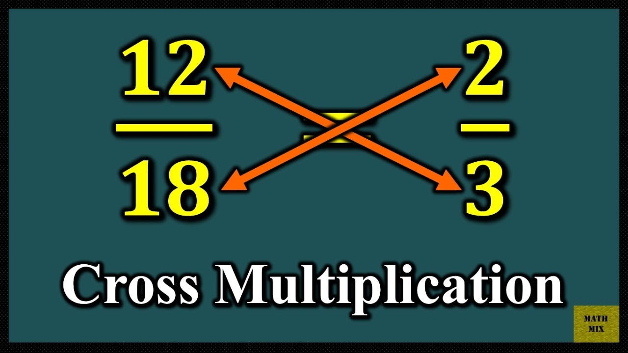 Cross Multiplication Examples