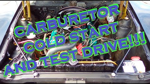 1972 AMC Javelin AMX 401 CARB, COLD START, AND TEST DRIVE!!!