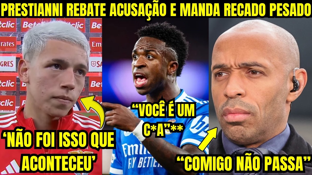 🚨PRESTIANI SE PRONUNCIA, THIERRY REBATE, OLHA SÓ O QUE ELE FALOU APÓS A ACUSAÇÃO DO VINI JR