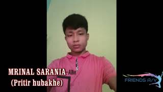 Miniatura del video "PRITIR HUBAKHE ZUBEEN GARG //COVER VERSION MRINAL SARANIA"