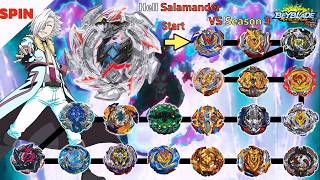 White Hell Salamander VS ALL Beyblade Burst Cho Z marathon