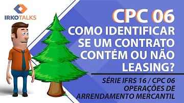 Como identificar se um contrato contém ou não leasing?