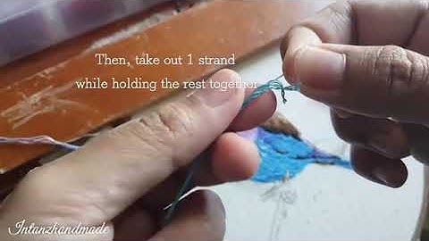 How To Separate Embroidery Floss Without Tangles