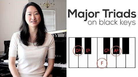 How to Play Major Triads on Black Keys