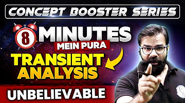 Concept Booster Series | 8 Minutes Mein Pura Transient Analysis in Network Theory | GATE 2025