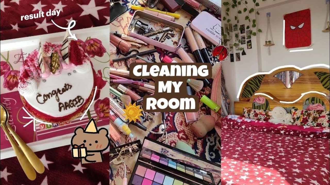 Cleaning my Room🌻|Result celebration in kashmir| Happy moments 𐙚⋆°🦢.⋆ᥫ᭡