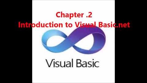 Computer prep3 first term chapter 2 (Introduction to Visual Basic.net)