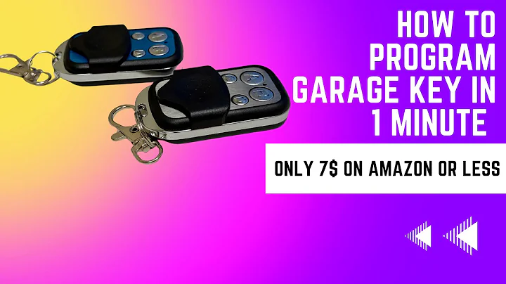 Universal Garage Door Opener Remote - How to Program in 1 min - from Amazon or Temu