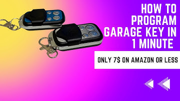 Universal Garage Door Opener Remote - How to Program in 1 min - from Amazon or Temu