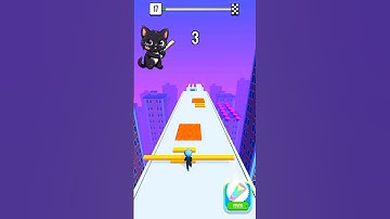 Roof rails 3D 😎😮 best android game play level--17 #shorts #gaming #games