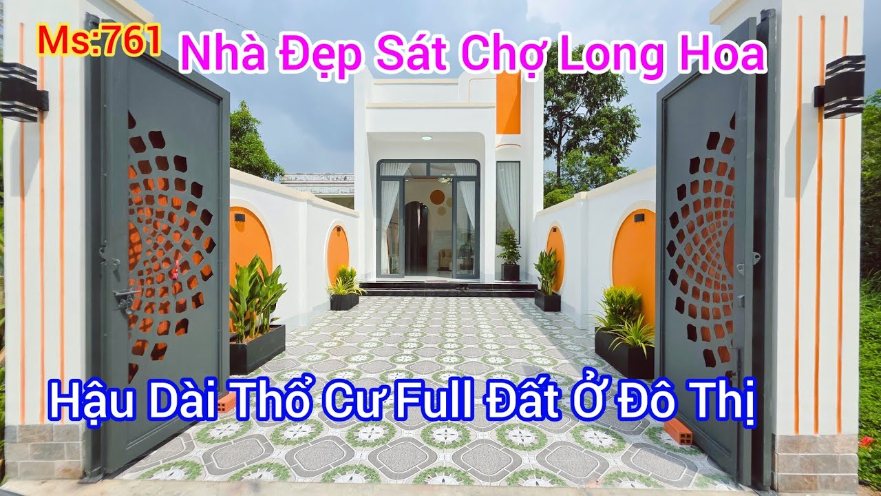 Bán Nhà Hậu Dài Sát Trung Tâm Thương  Mại Chợ Long Hoa Full Đất Ở Đô Thị | Nhà Đất Tây Ninh