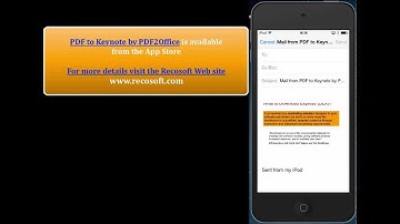 [PDF to Keynote] - Convert PDF to Keynote on the iPhone a PDF2Office PDF Converter