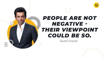 People are not negative their viewpoint could be so |The Genius Code with Sunil Grover | Priya Kumar