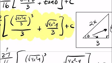 6.4.2 Trigonometric Substitution (How to Use Triangle Dictionary & Complete the Square)