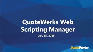 Introducing Event Scripting with AI Assistant in QuoteWerks Web | Feature Spotlight Webinar
