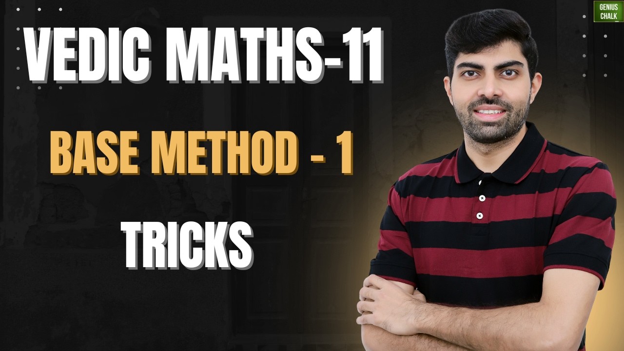Base Method of Multiplication - 1 I Vedic Maths Series #vedicmaths #ssc ...