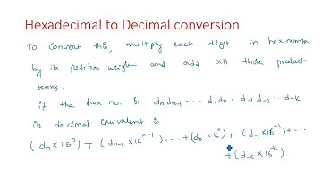 Decimal to Hexadecimal conversion | Hexadecimal to Decimal | Decimal Point | STLD | Lec-11